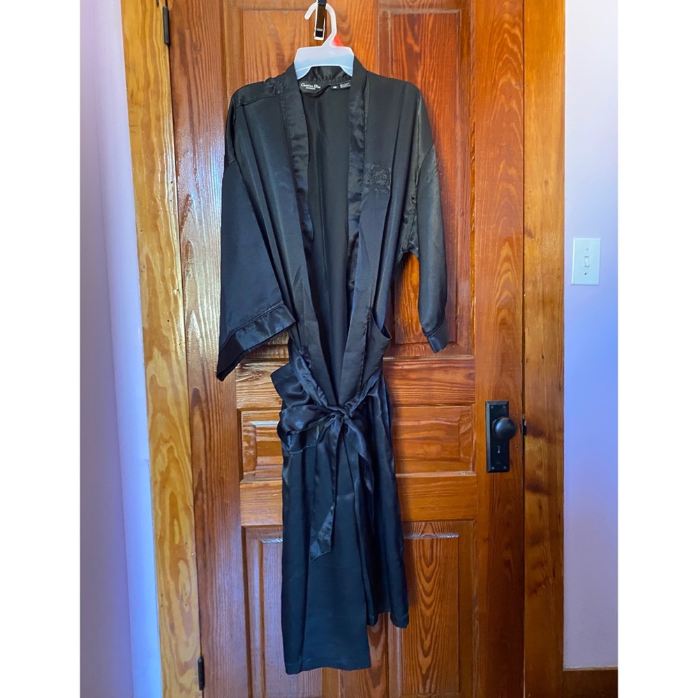 *LIKE NEW* Christian Dior Monsieur Black Silk Robe Men’s